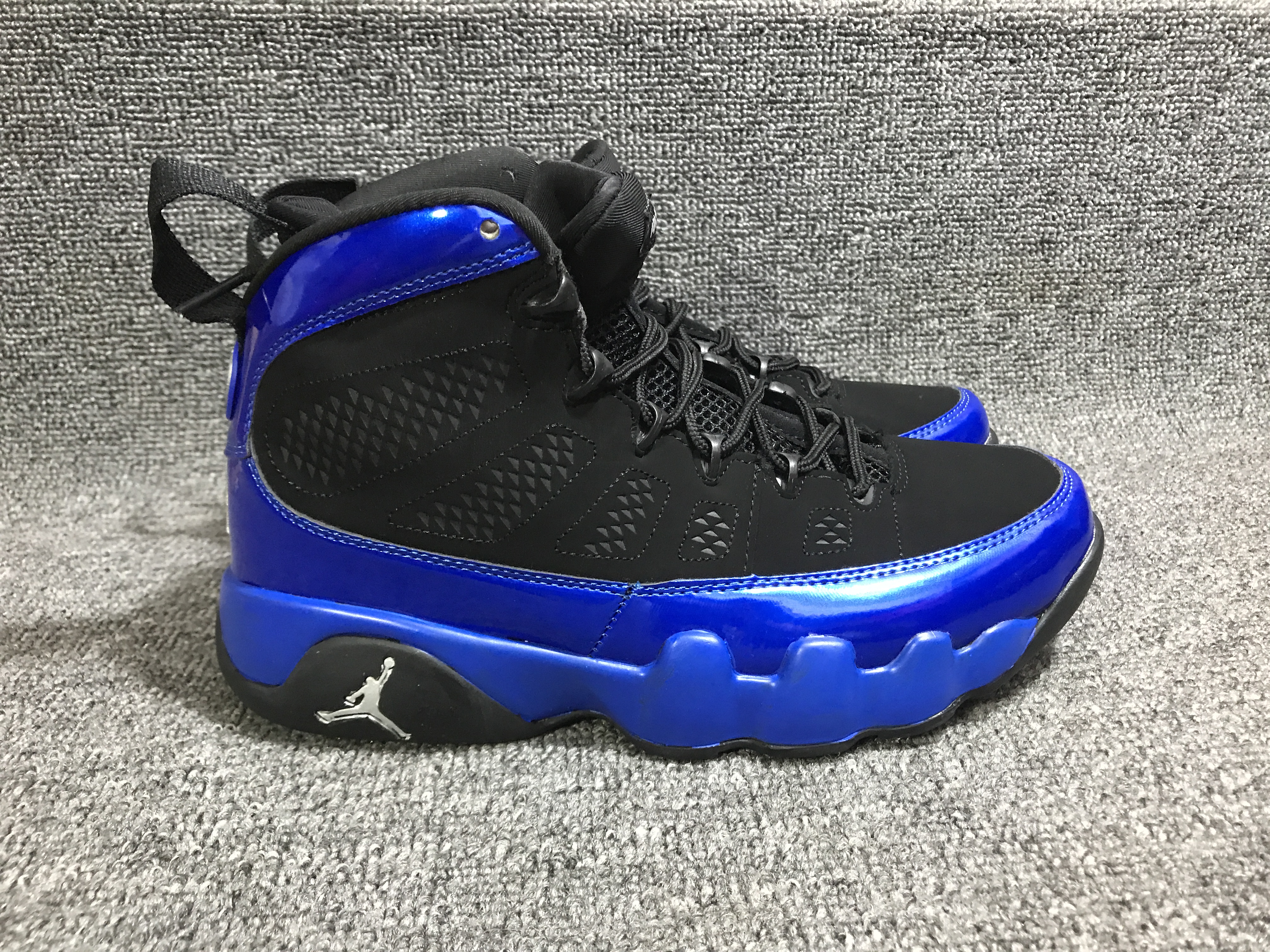 2019 Men Air Jordan 9 High Black Blue Shoes